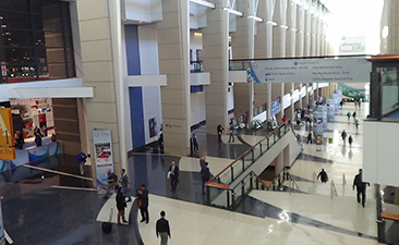 Tradeshow inside of a large convention center